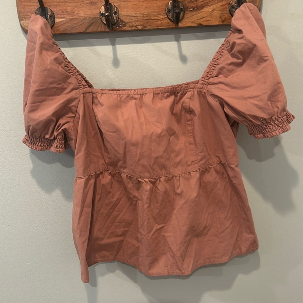 Abercrombie and Fitch shirt with puff sleeves